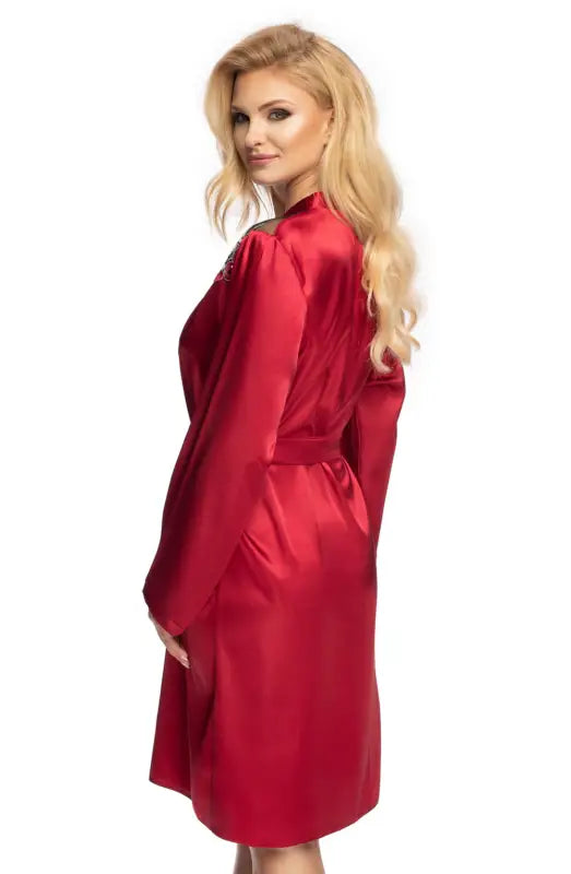 Irall Elodie Dressing Gown Burgundy Exudes Elegance and Allure