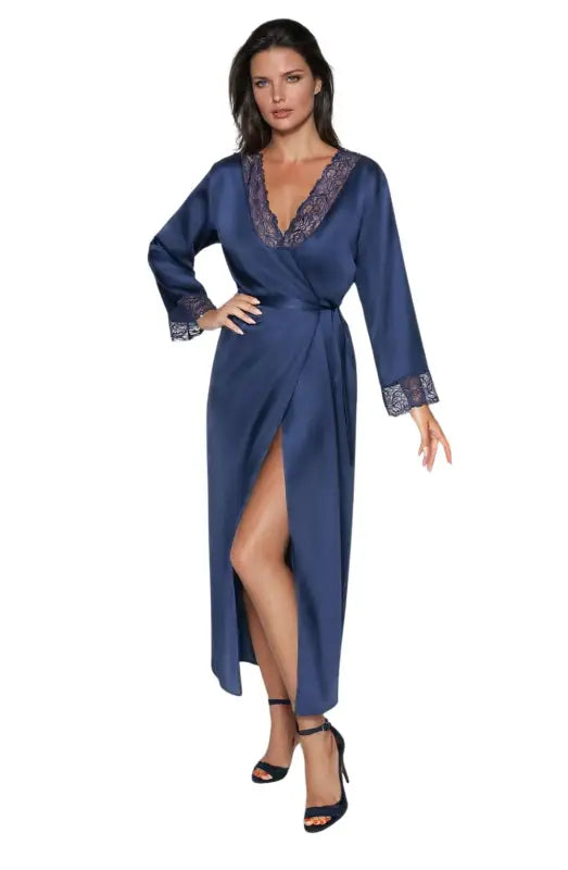Irall Yoko Nightdress Navy Exudes Elegance and Luxurious Comfort