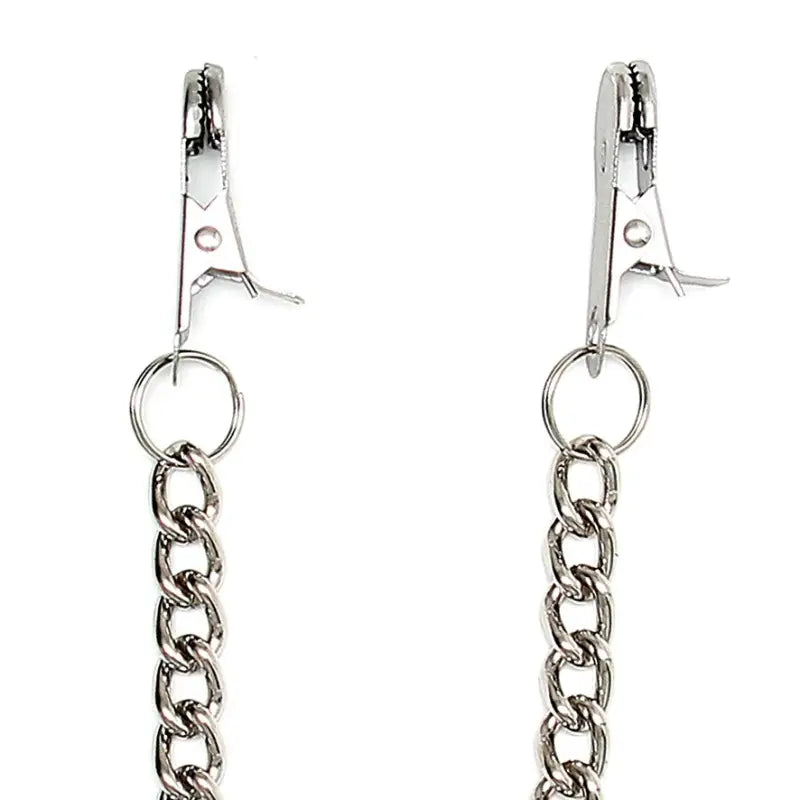 Large Metal Nipple Clamps for Enhanced Sensations and Pleasure