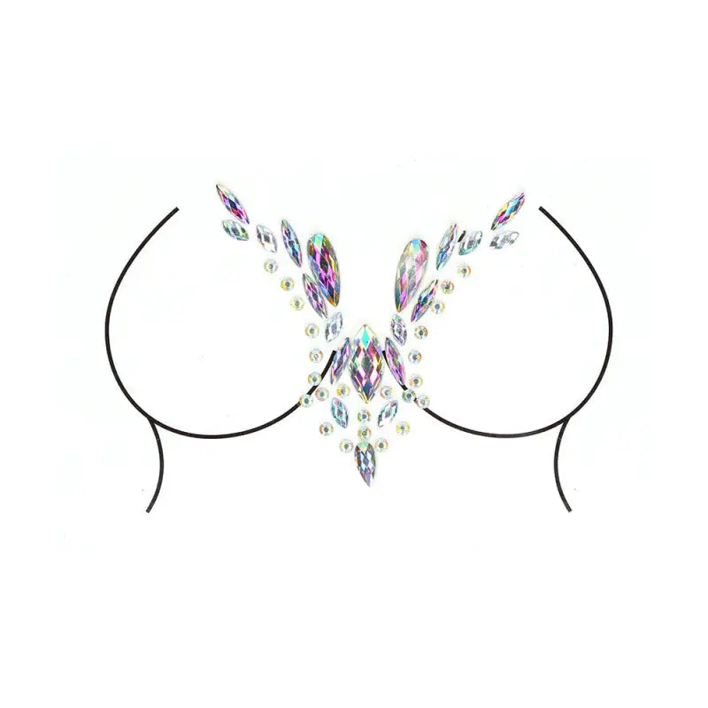 Le Desir Dazzling DeepV Cleavage Bling Sticker for Glamorous Looks