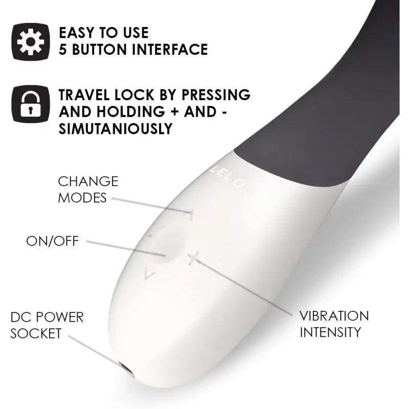 Lelo Mona Wave Black Vibrator for Unmatched G-Spot Pleasure