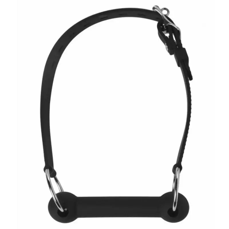 Lockable Silicone Horse Bit Gag for Bondage Enthusiasts