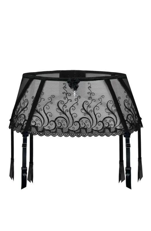 Luxurious Roza Anuk Suspender Belt Black for Ultimate Comfort