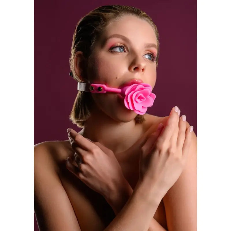 Malibu Rose Ball Gag for Enhanced Bondage Experiences