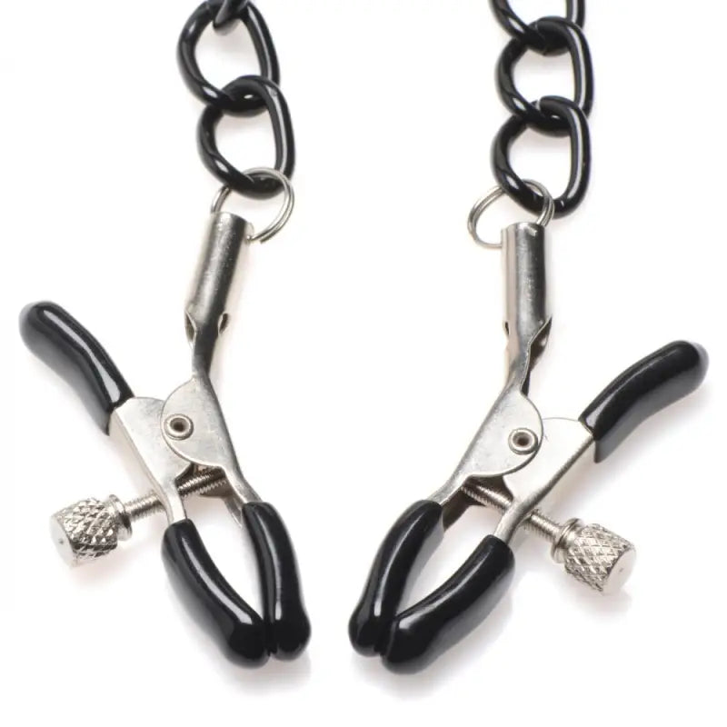 Master Series Collared Temptress Neoprene Collar and Nipple Clamps