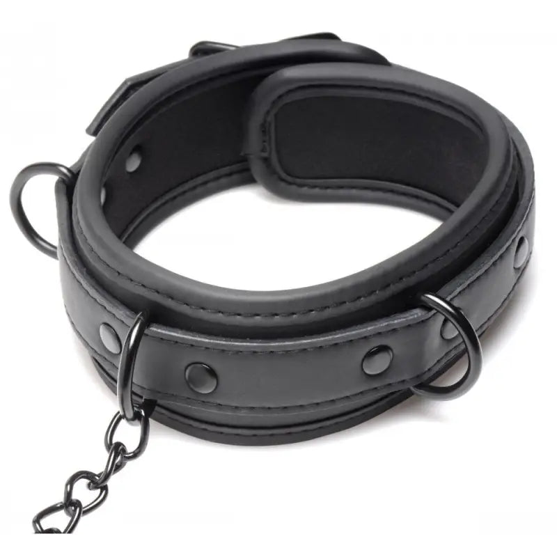 Master Series Collared Temptress Neoprene Collar and Nipple Clamps