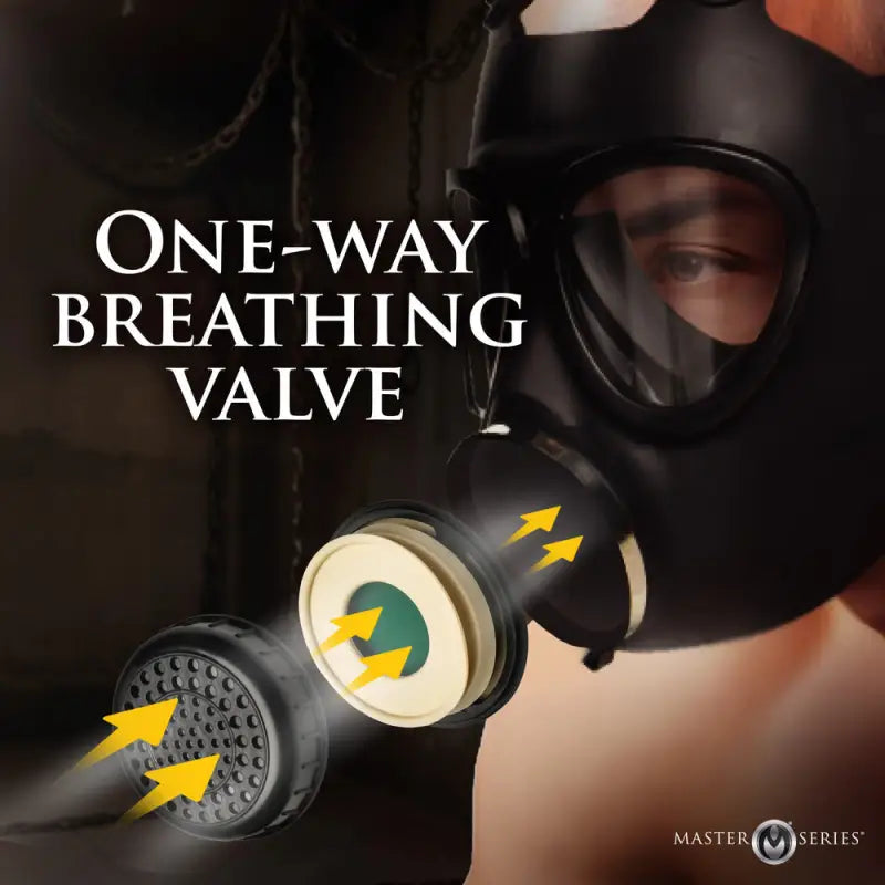 Master Series Inhaler Gas Mask for Breath Play and Bondage Experiences