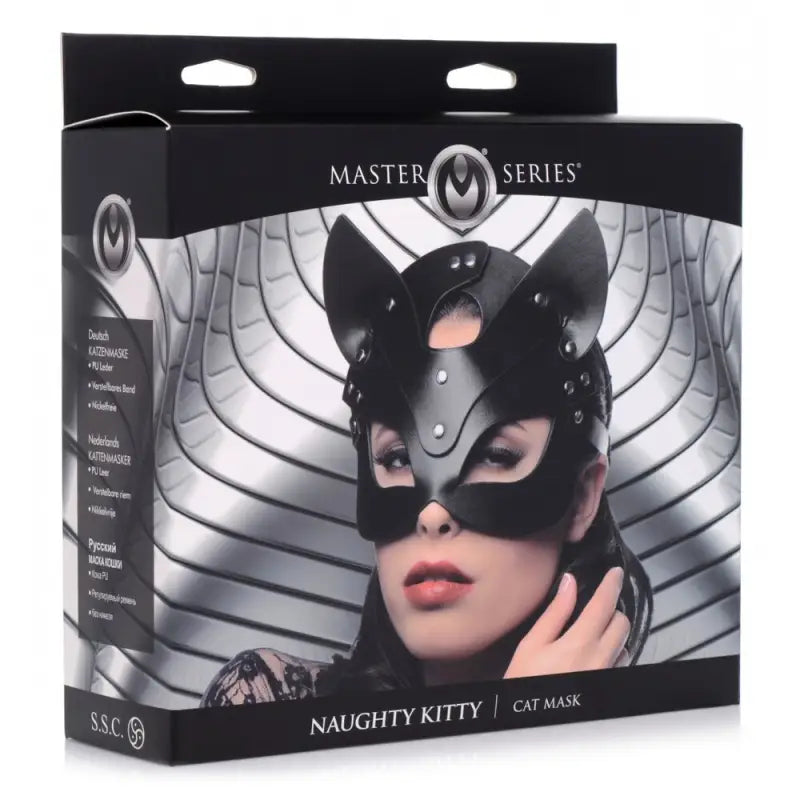 Master Series Naughty Kitty Cat Mask for Bondage Play