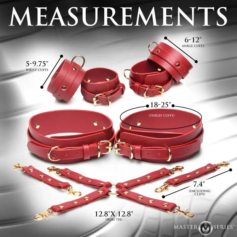 Master Series Thigh Wrist and Ankle Hog Tie Restraints