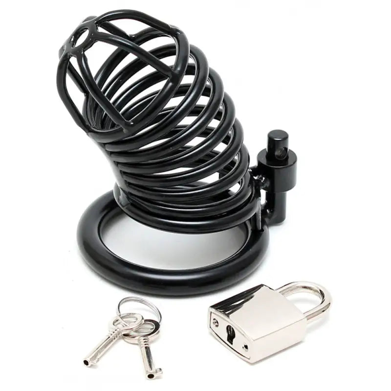 Metal Male Chastity Device for Bondage Gear