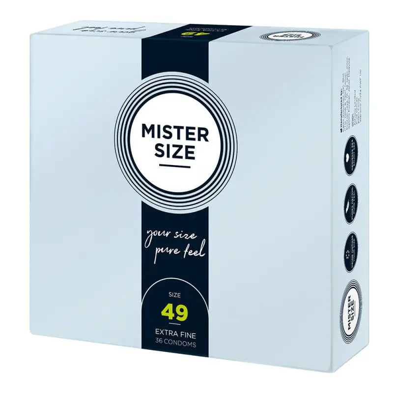 Mister Size 49mm Pure Feel Condoms for Natural Comfort