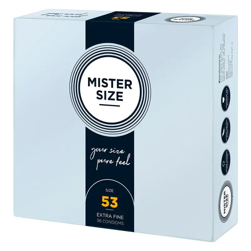 Mister Size 53mm Pure Feel Condoms for Natural Comfort