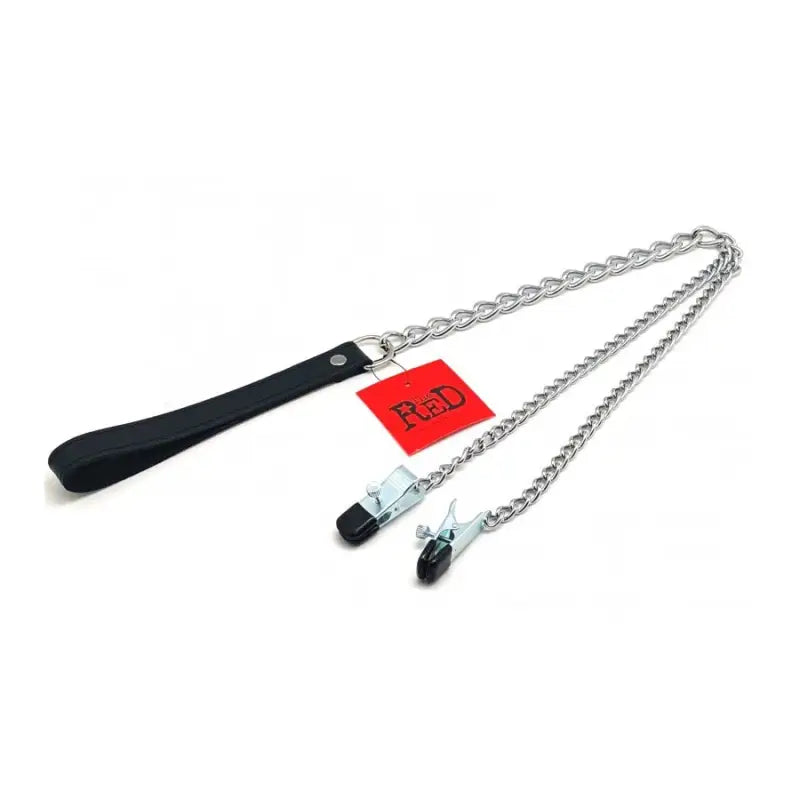 Nipple Clamps with Lead 40cm for Enhanced Sensation and Submission
