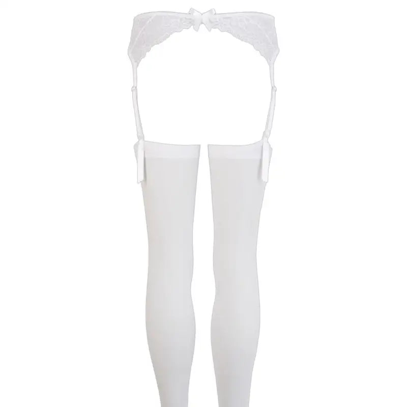 Noxqse Suspender Set White for Your Inner Fantasies