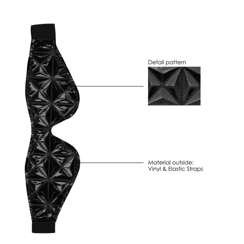 Ouch Black Luxury Eye Mask for Kinky Role Play and Bondage Gear