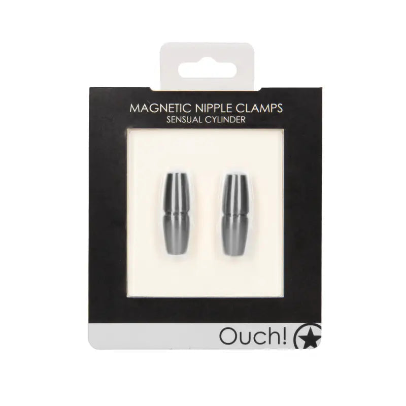 Ouch Magnetic Sensual Cylinder Nipple Clamps for Enhanced Sensation