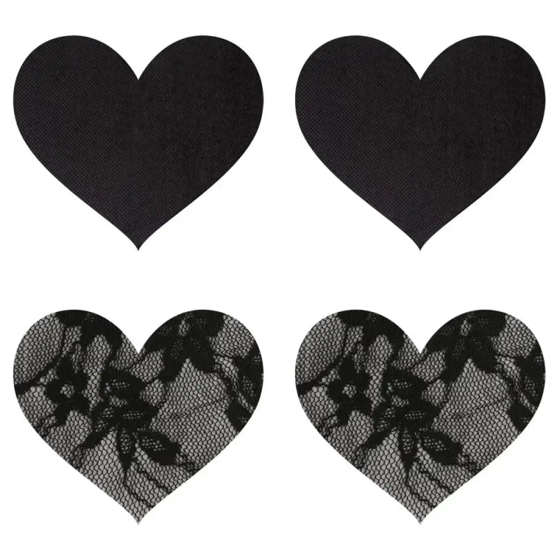 Peekaboo Pasties Satin and Lace Hearts for Elevated Intimate Moments