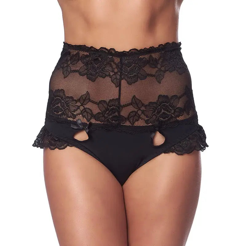 Perfect Fit Black High Waist Panty for Exquisite Comfort