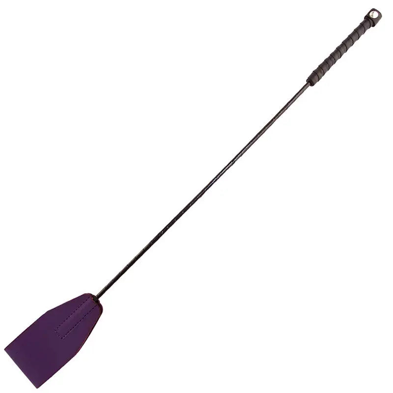 Purple Leather Whip 25 Inches by Rouge Garments for Sensual Exploration