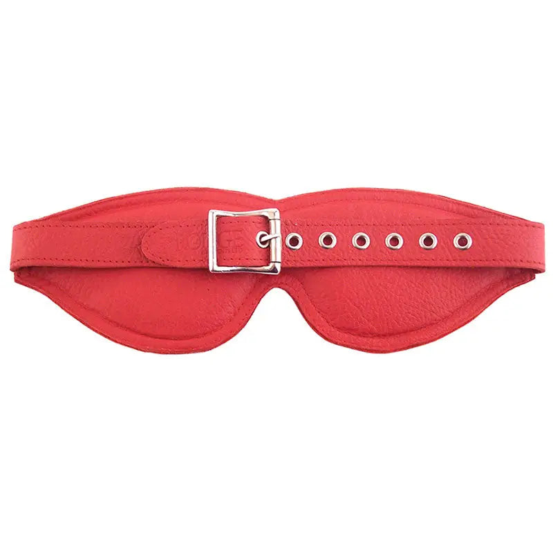 Rouge Garments Large Red Padded Blindfold for Enhanced Sensory Experience