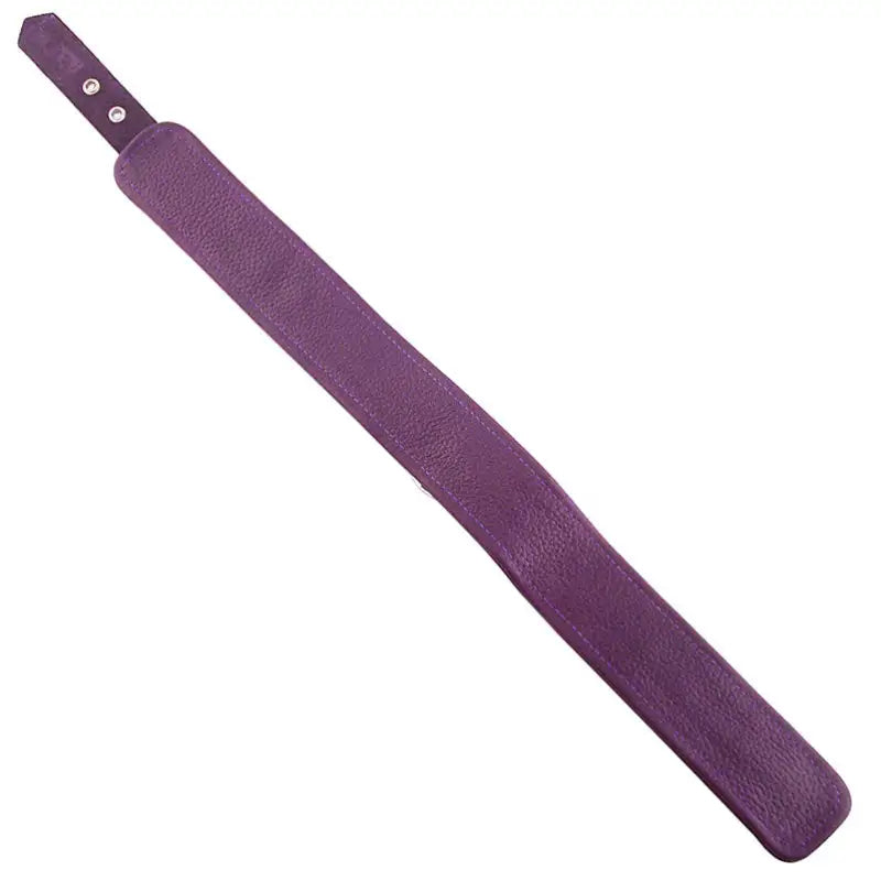 Rouge Garments Plain Purple Leather Collar with Removable O-Ring
