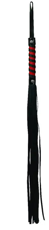 S&M Red & Black Stripe Flogger