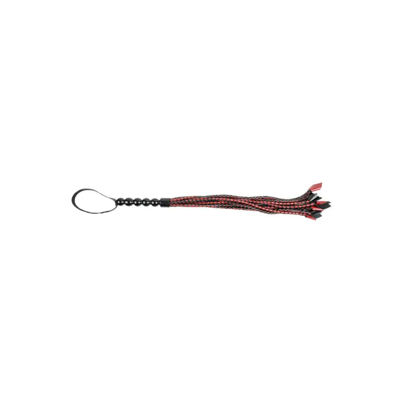 Saffron Braided Flogger in Faux Leather by Sportsheets