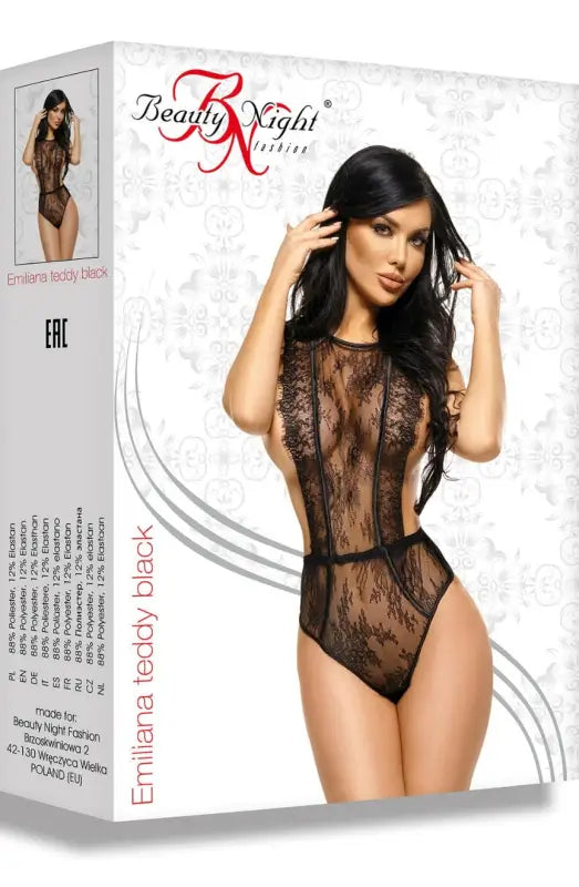 Seductive Elegance with Beauty Night BN6562 Emiliana Teddy Black