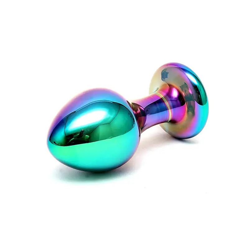 Sensual Multi Coloured Glass Melany Anal Dildo for Unique Pleasure