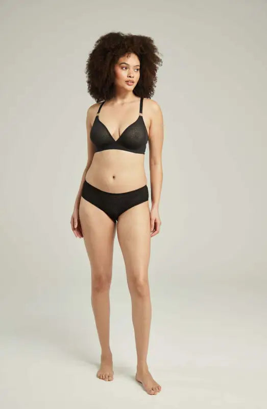 Sheer Deco Hipster Brief Offers Supportive Sheer Finish and Comfort