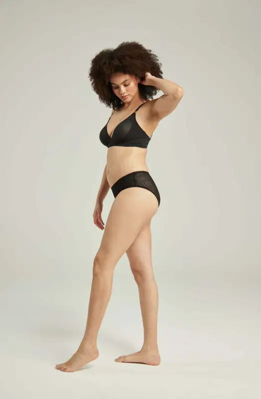 Sheer Deco Hipster Brief Offers Supportive Sheer Finish and Comfort