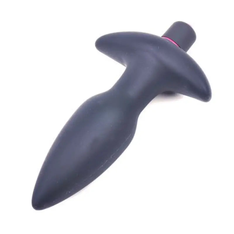 Silicone Butt Plug with Vibrating Bullet and Tapered End Design