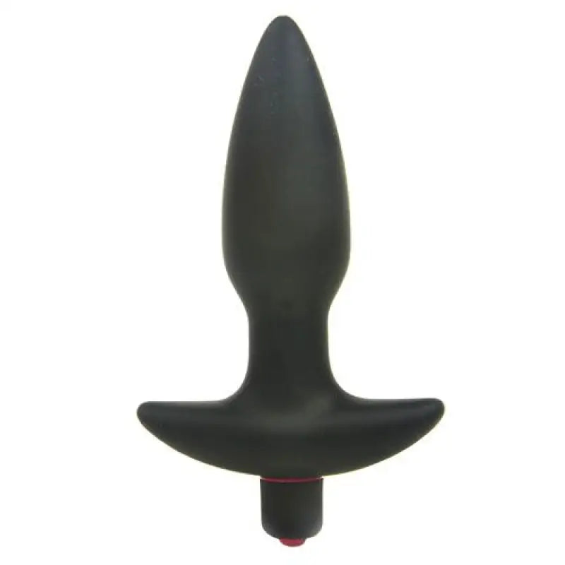 Silicone Butt Plug with Vibrating Bullet and Tapered End Design
