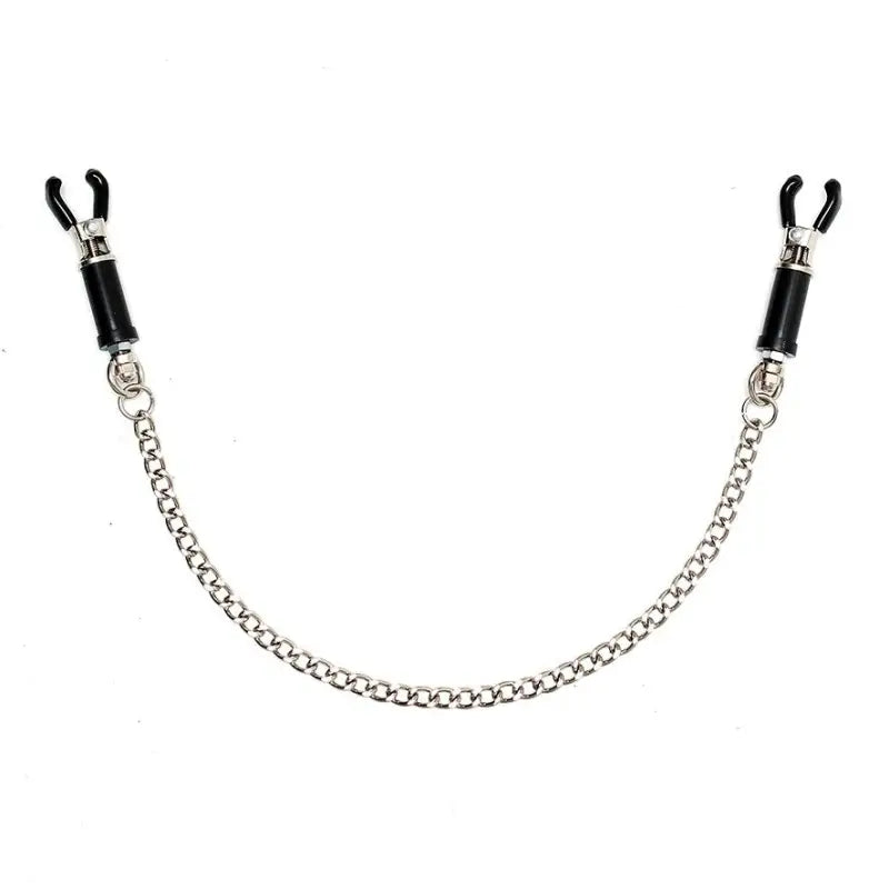 Silver Nipple Clamps for Enhanced Bondage Experience