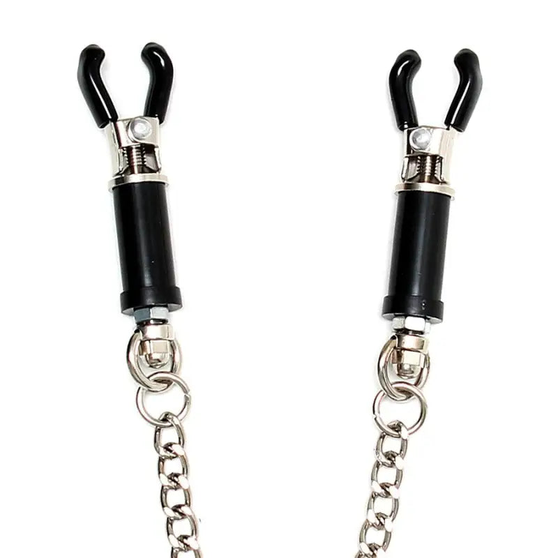 Silver Nipple Clamps for Enhanced Bondage Experience