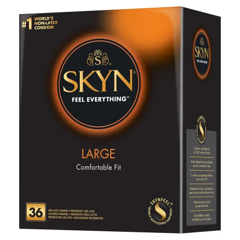 Skyn Latex Free Large and X-Large Condoms for Comfort and Safety