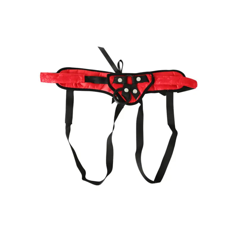 SportSheets Red Lace Satin Corsette Strap for Unmatched Sensations