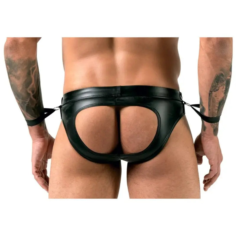Svenjoyment Jock Briefs with Handcuffs in Captivating Data Design
