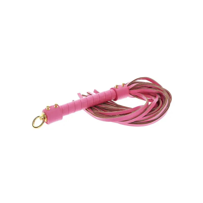 Taboom Malibu Whip in Pink Vegan Leather for Sensual Play