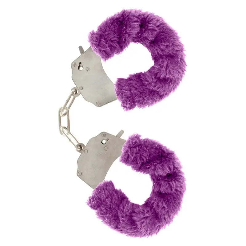 ToyJoy Furry Fun Purple Wrist Cuffs for Bondage Gear