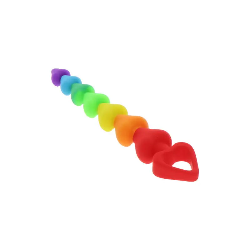 Toyjoy Rainbow Heart Anal Beads for Sensational Pleasure