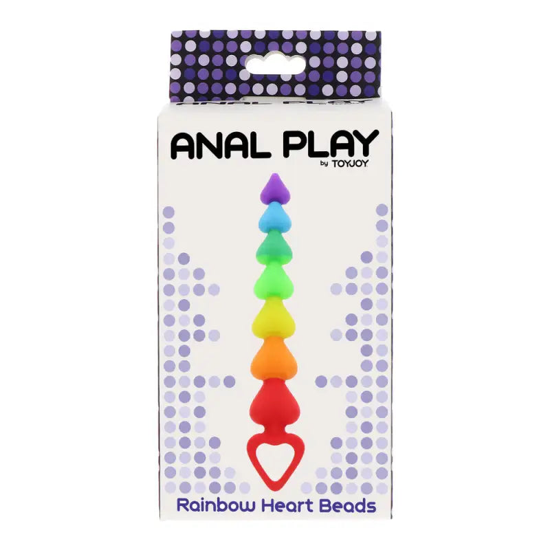 Toyjoy Rainbow Heart Anal Beads for Sensational Pleasure
