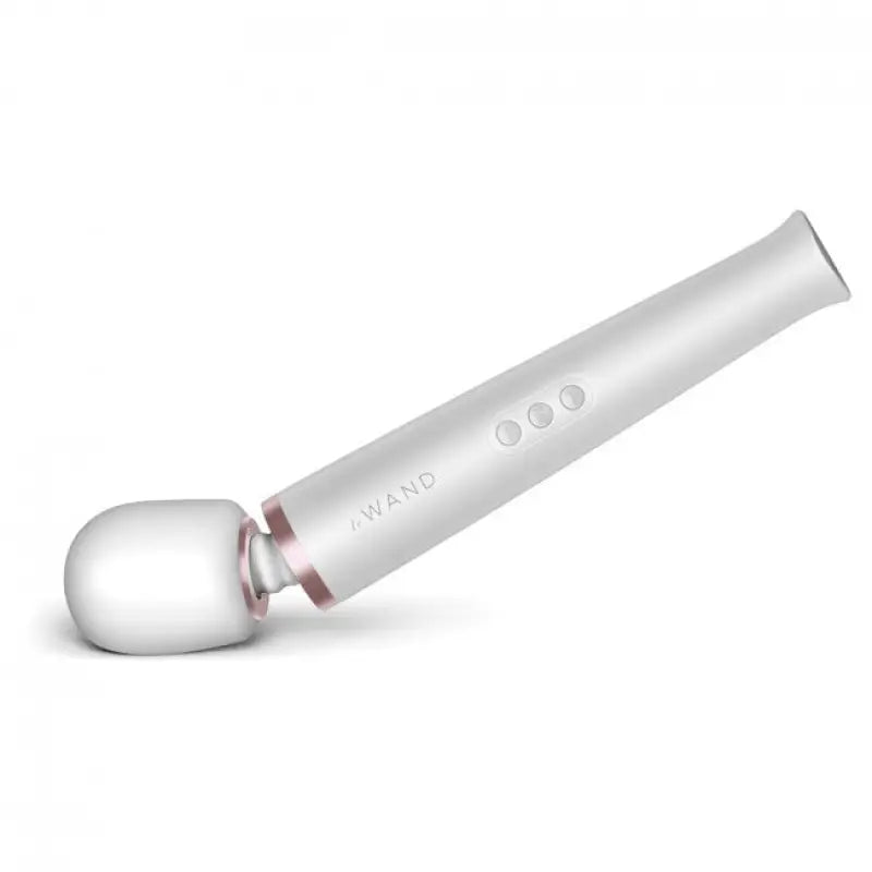 Ultimate Wand Rechargeable White Massager in Convenient Travel Case