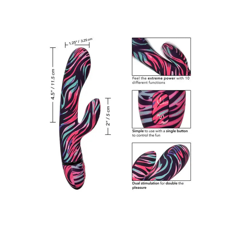 Unleash Ecstasy with the Naughty Bits Menage a Moi Dual Wand Vibrator