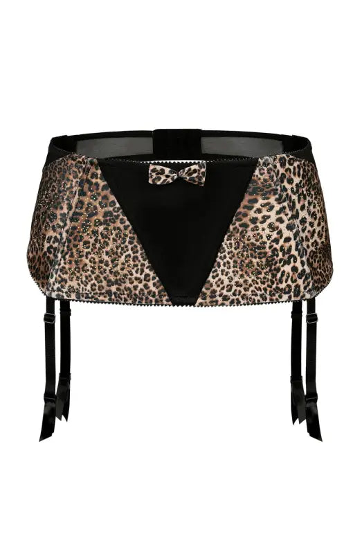 Unleash Elegance with the Roza Zoje Suspender Belt in Black V Shape
