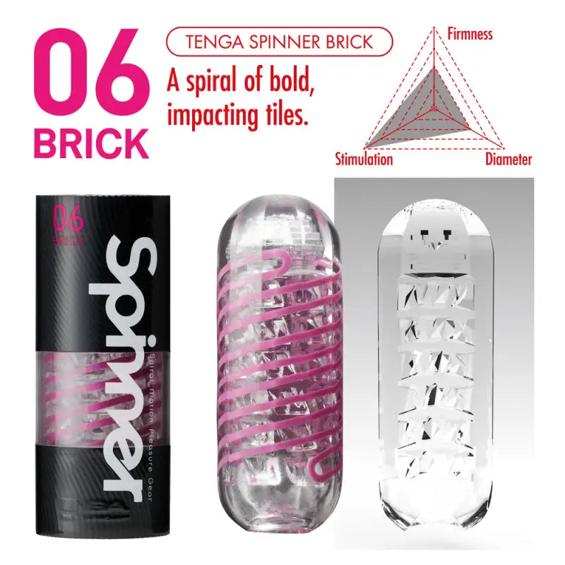 Unleash Intense Pleasure with the Tenga Brick Spinner Masturbator