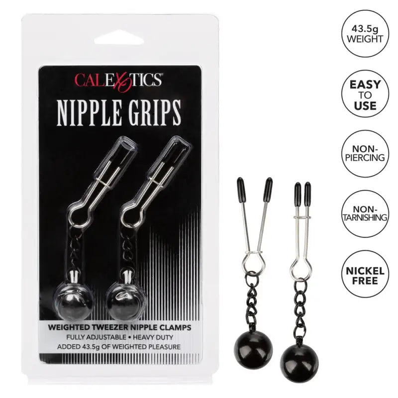 Weighted Tweezer Nipple Clamps for Enhanced Sensation and Control