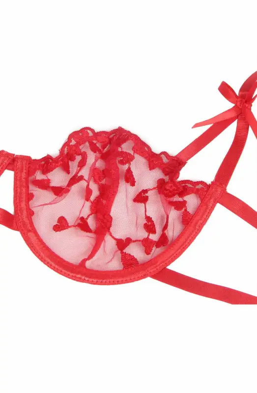 YesX YX845Q Red Bra Set for Timeless Elegance and Modern Desire