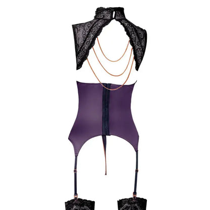 Abierta Fina Basque and Crotchless Set Chains for Exquisite Satisfaction