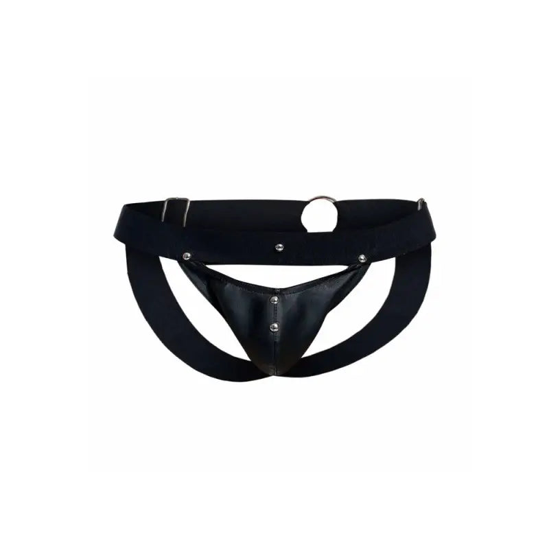Basics Dngeon Peekaboo Jockstrap in Black for Enhanced Intimacy